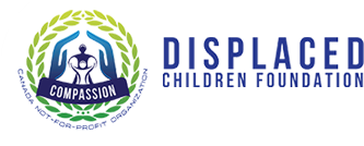 Compassion logo with Displaced Children Foundation text.